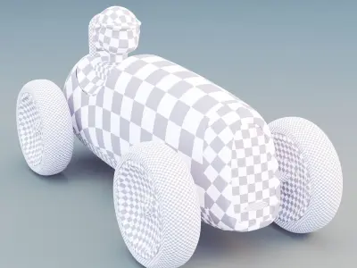 Toy car Bugatti 3D model