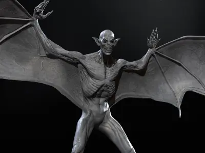 Vampire Low-poly 3D model