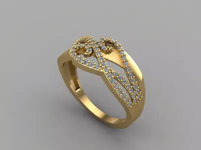 Women Ring 3DM Womens Ring 3d models 3D print model 3D print model 66