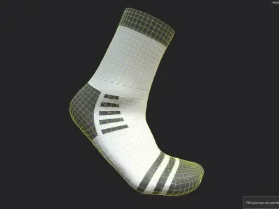 Socks  M10 Low-poly 3D model