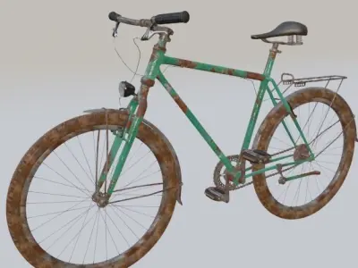 Old Bike Free 3D model