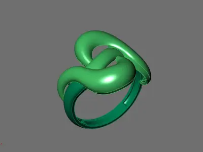 Women Ring Plain Ring Ready STL 3DM Models Womens Rings 3D print model 3