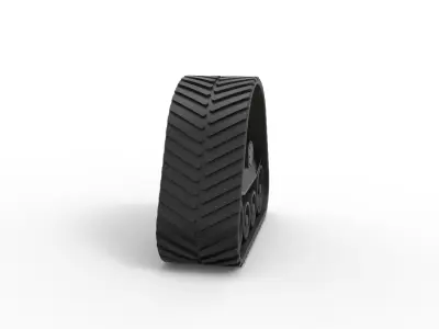 Rear Track of tractor Scale 1 to 25 3D print model