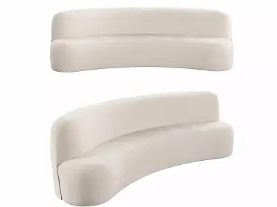 Curved Sofa 3D model buy