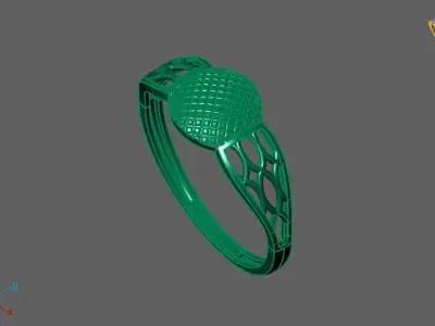 Women Ring Fancy Ring Plain light weight STL 3DM Printable 3D print model purchase