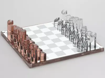 Michael Dumas chess 3D model