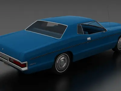 Monterey 2dr Hardtop 1972 Low-poly 3D model