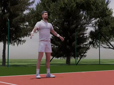 Novak Djokovic  3D model