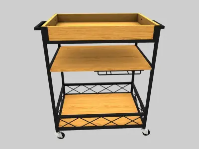 Luxury Hotel Service Furniture Collection Low-poly 3D model