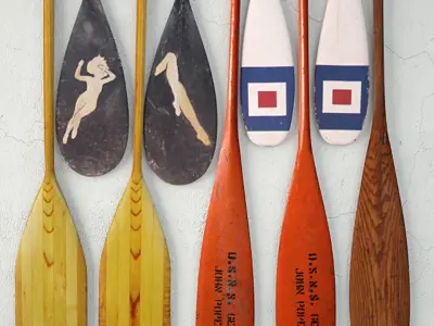 Canoe Paddles 3D model