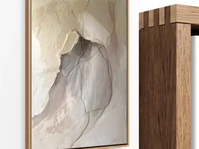 Plaster Two Frame 34 Low-poly 3D model