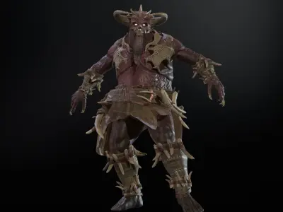 DemonN Low-poly 3D model