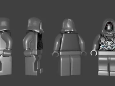 lego Ant-man and the wash ghost Free 3D model