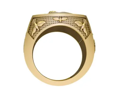 custom jesus ring 3D print model