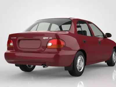 Hyundai Accent 1996 3D model