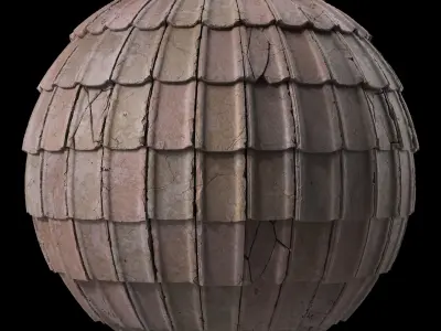 Roof Tile Materials 73- Dirty Concrete Roofing Seamless Pbr 4k Texture
