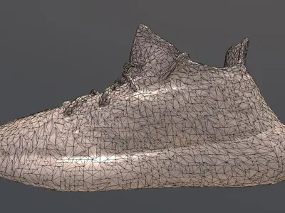 ADIDAS YEEZY 350 V2 DESERT SAGE SHOES PBR Low-poly 3D model