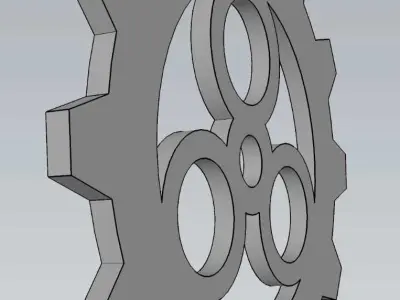 Mechanical Gear Wheel For Engineering Work 3D model