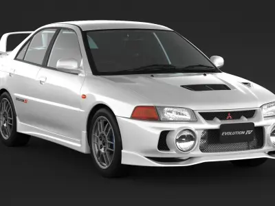 Mitsubishi Lancer Evolution 4 3D model