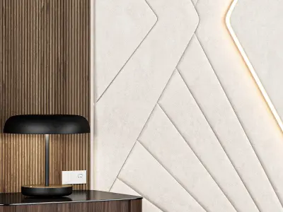 Wall Composition Bedroom 01 3D model