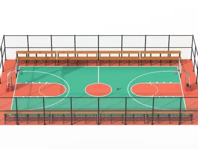 Basketball Court  3D model