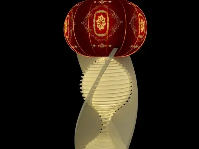 Chinese Red Lantern 3D model order