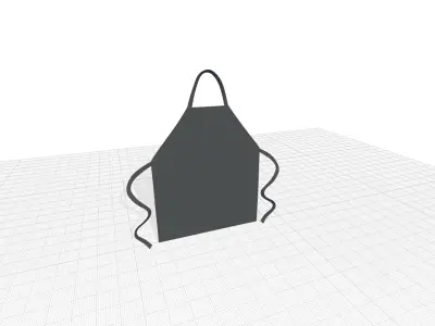 Coupang Attitude Apron 3D model