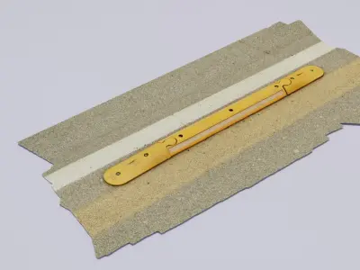 Ultra-realistic street bump 03 high-poly 3D model