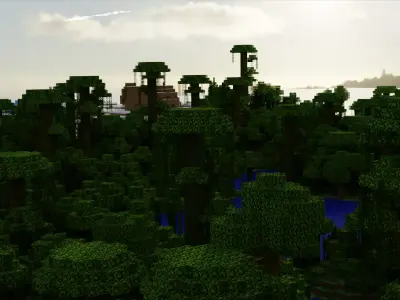 Minecraft Biomes Village Snowy Village Jungle temple Beach Free 3D model