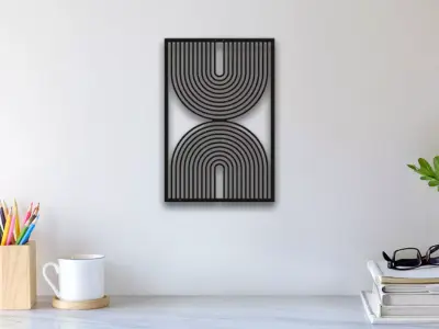 Abstract Wall Art 3D print model 14