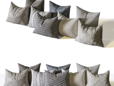 Pillow Set 01 3D model