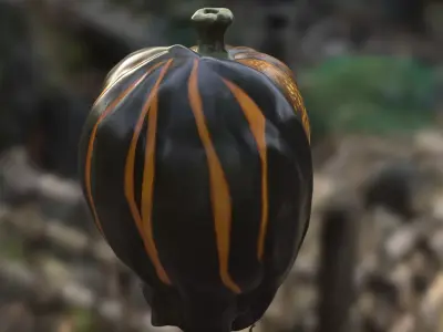 Haunted Pumpkin Skull 3D model