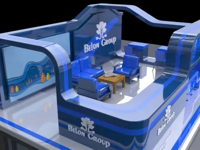 3D Exhibition stall collection  3D model