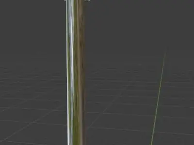 Simple Flag Pole  Free low-poly 3D model