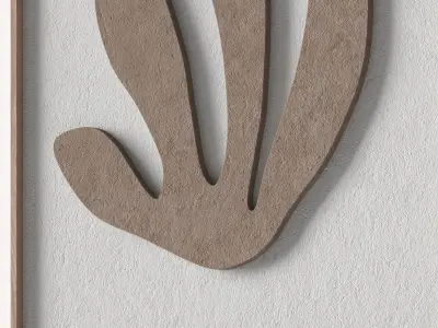 Matisse relief artwork 38 - 3d art wall decor 3D model