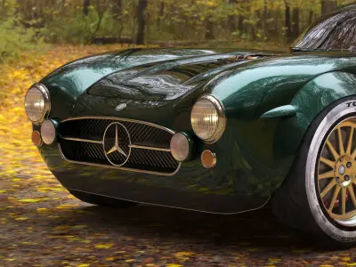 S Klub Mercedes benz SL 300  3D model