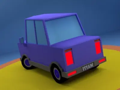 classic car Free low-poly 3D model