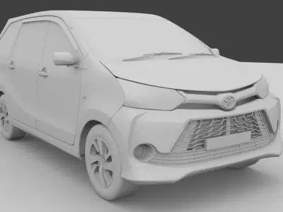 Toyota Grand New Veloz 2016 Low-poly 3D model