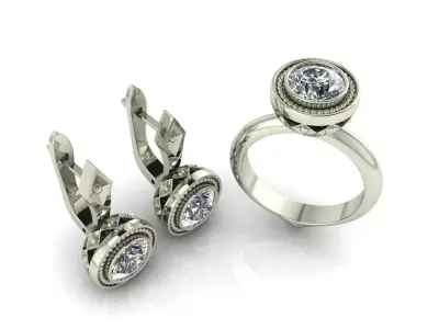 Matching  Jewelry Set 3D print model