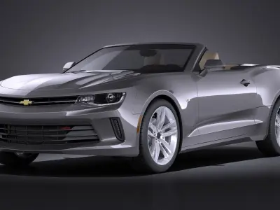 Chevrolet Camaro RS convertible 2016 VRAY 3D model