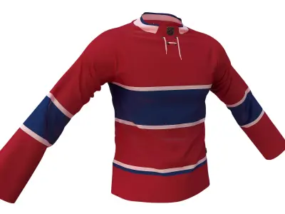 Adidas Hockey Jersey 3D model