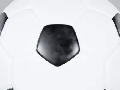 Realistic Football 3D Model True 4K PBR Renders  Low-poly 3D model