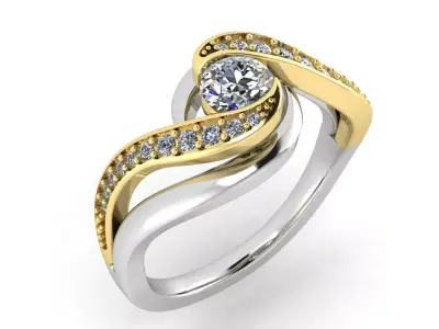  Golden ring 3D model