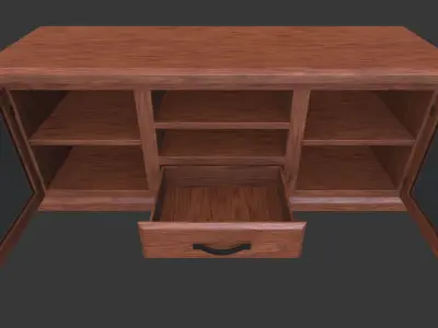 Tv Stand Low-poly 3D model