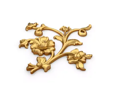 Classic decor ornament carved 72 3D model