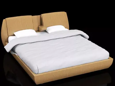 modern bed 2 3D model