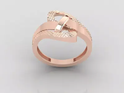 Women Ring Fancy Ring Plain light weight STL 3DM Printable 3D print model 3