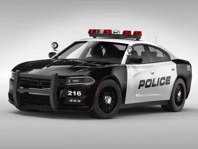 Dodge Charger Police 2015 3D model