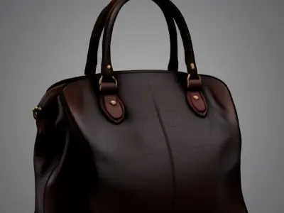 Leather Handbag 3D model