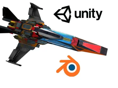 Sci Fi ship W-A-13  Free low-poly 3D model